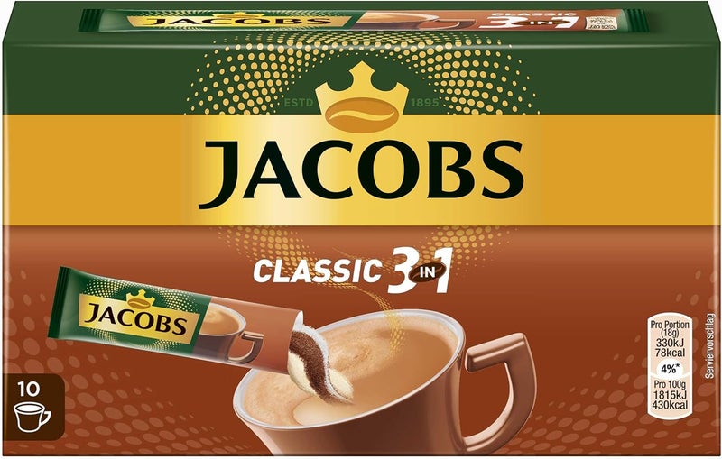 Jacobs 3in1 Instant Coffee Sticks - 10 Servings - Image 5